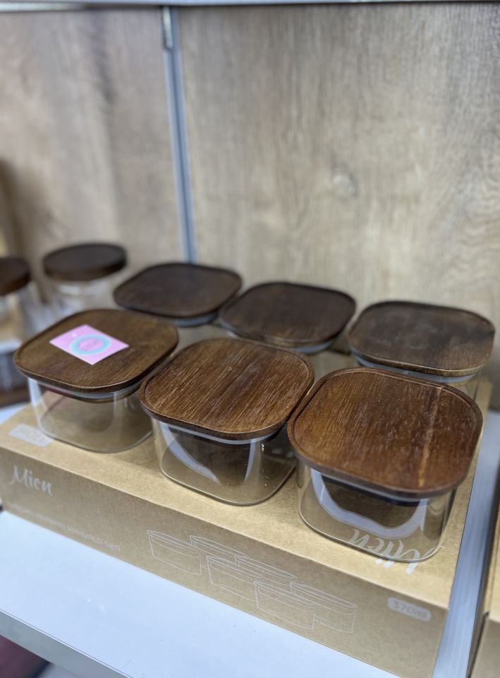 6 Adet Akasya Kapak Borasilikat Cam 370ml