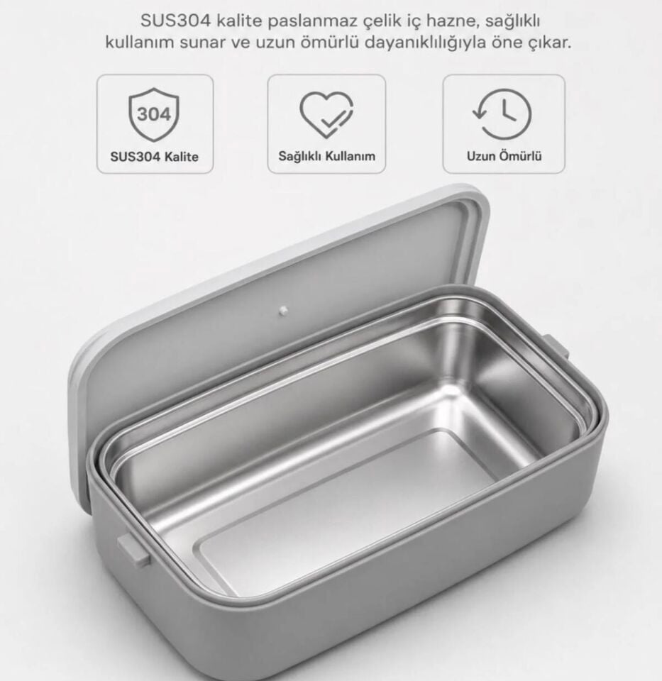 VGN-6744 2 KATLI ÇELİK LUNCBOX