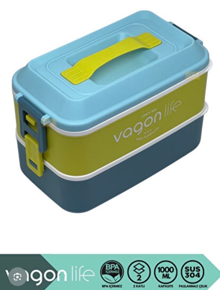 VGN-6744 2 KATLI ÇELİK LUNCBOX