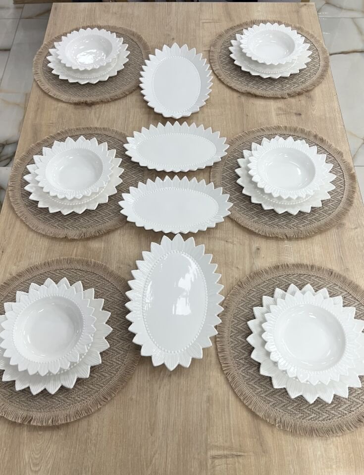 6 KİŞİLİK 16 PARÇA PORSELEN YEMEK TAKIMI