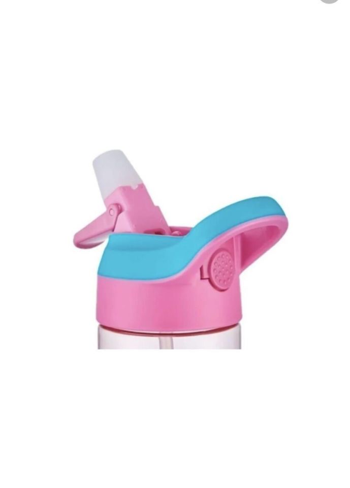 Vgn 0301- Renkli Pipetli Çocuk Matara 500ml Yeşil