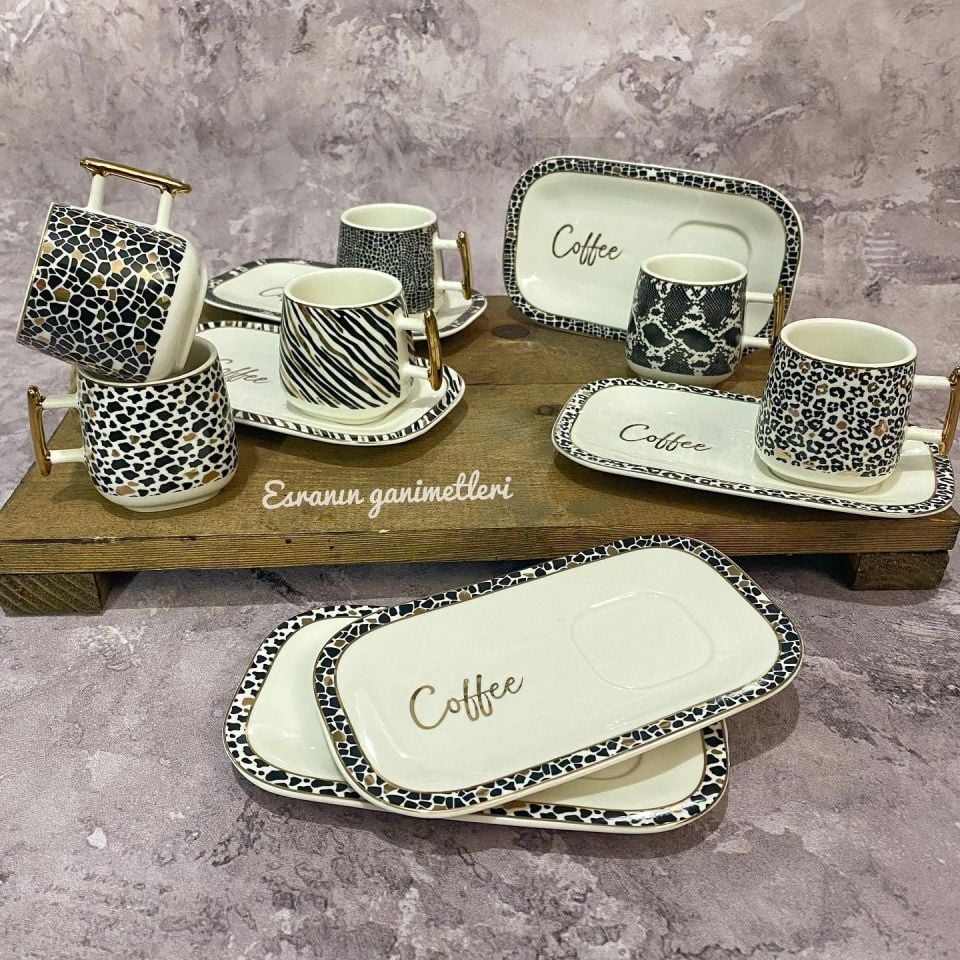 Acar Forest Coffe 6 Kişilik Fincan Takımı