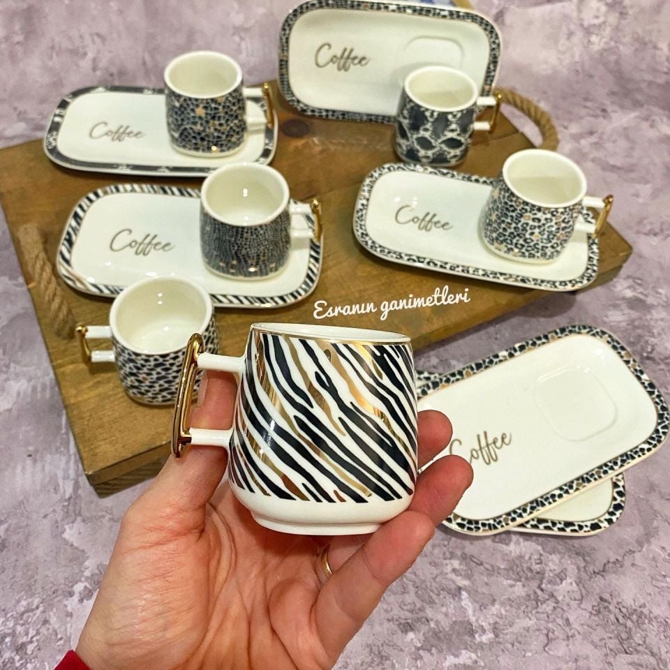 Acar Forest Coffe 6 Kişilik Fincan Takımı