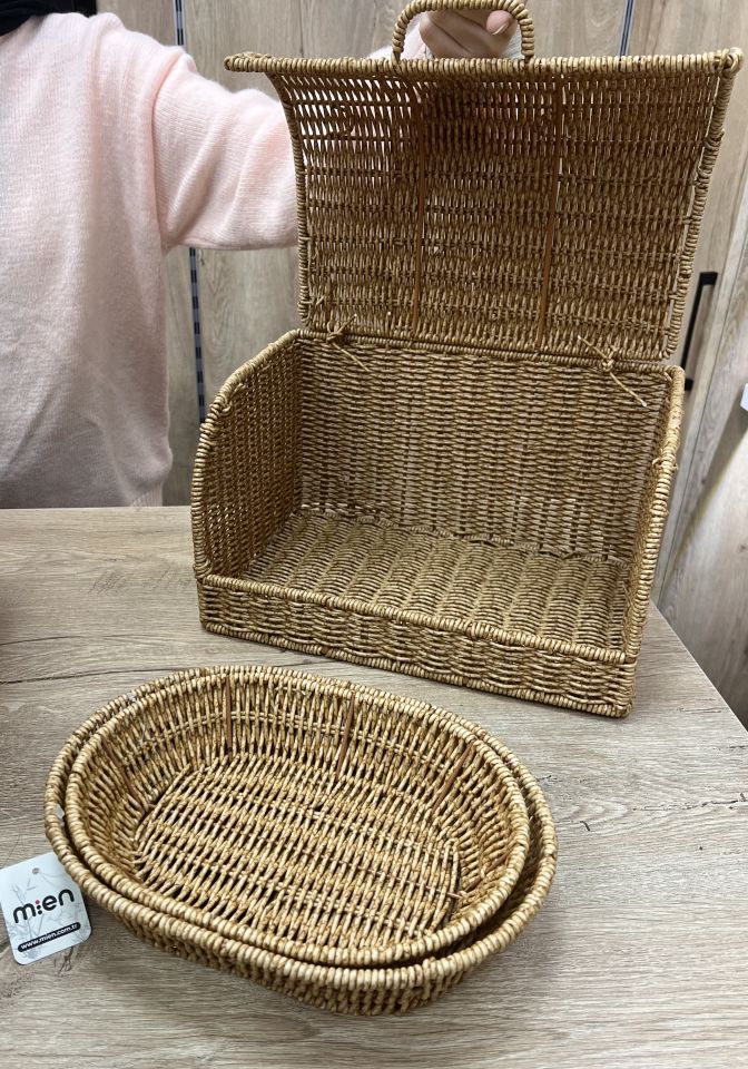 RATTAN EKMEKLİK (SEPET HEDİYELİ  (MIEN-1378)