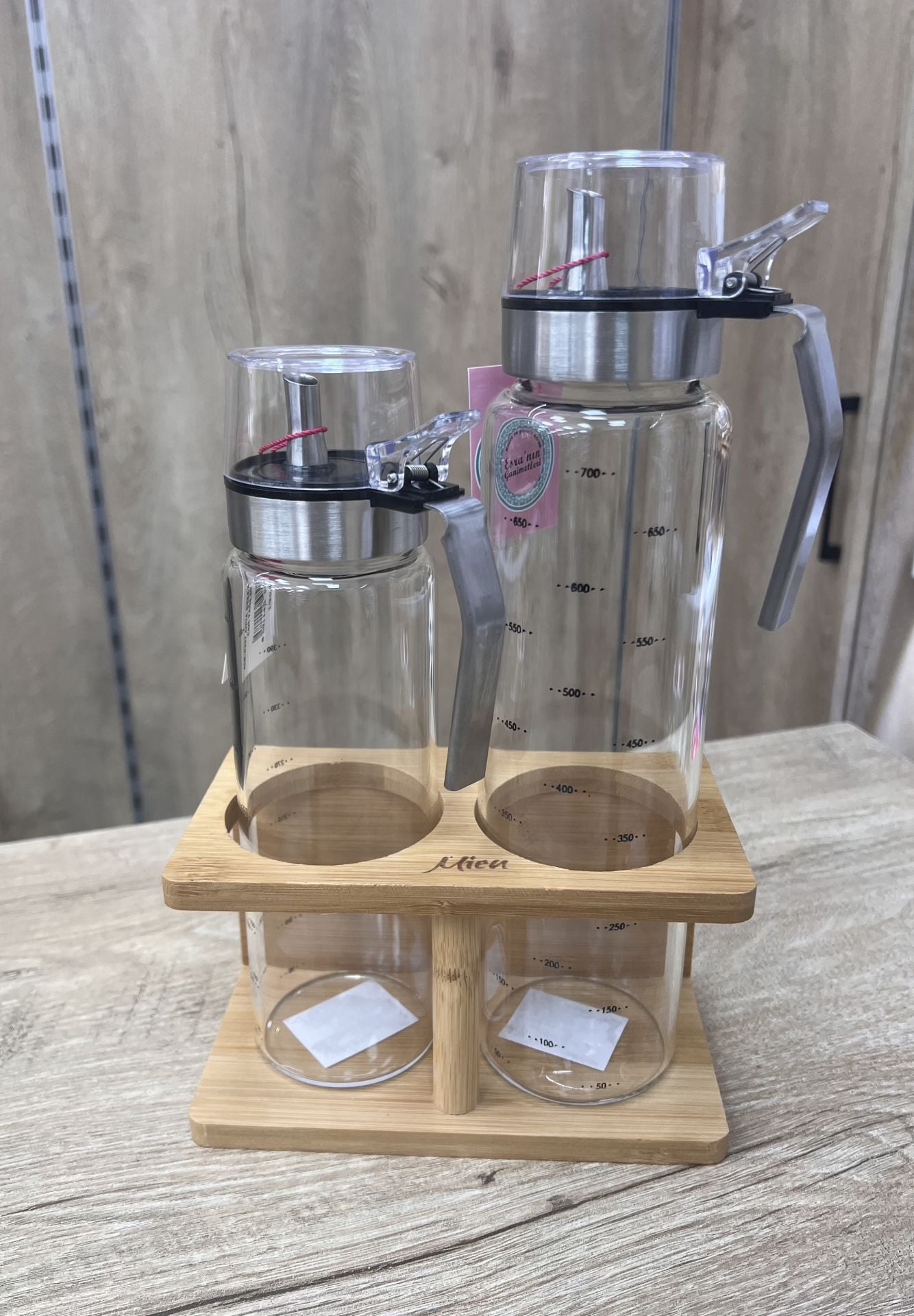 Standlı 2li Yağdanlık Set (500ml-750ml)