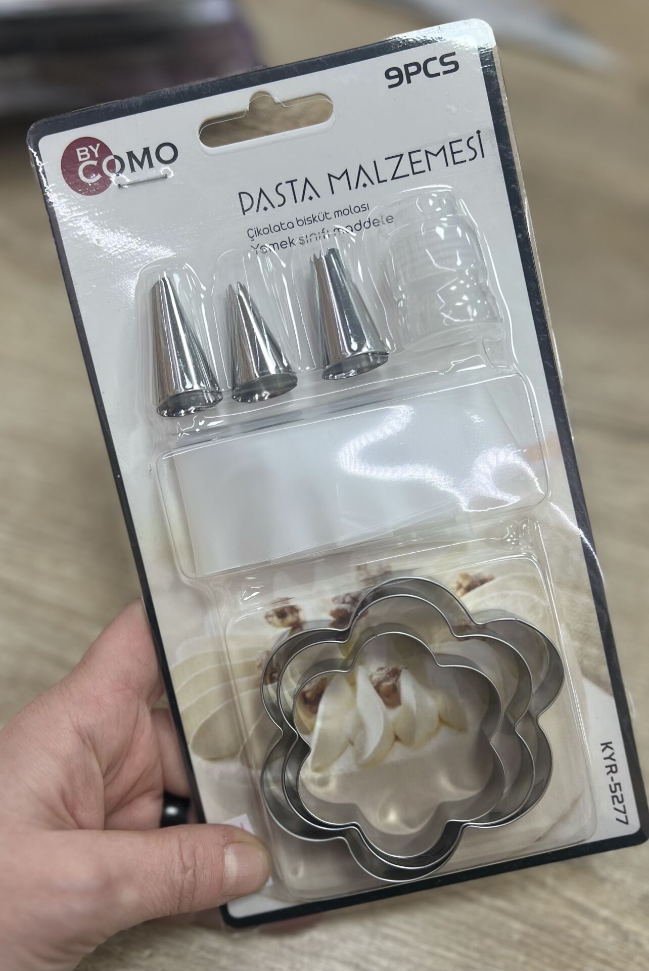 Şanti Torbalı Kurabiye Seti 9 Parça (stoktaki gönderilir)