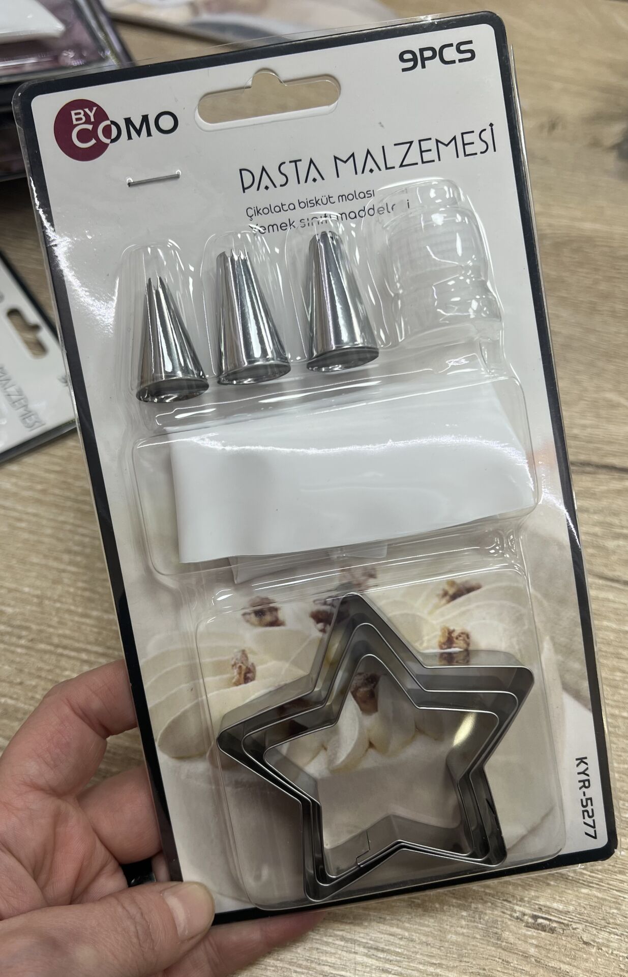 Şanti Torbalı Kurabiye Seti 9 Parça (stoktaki gönderilir)