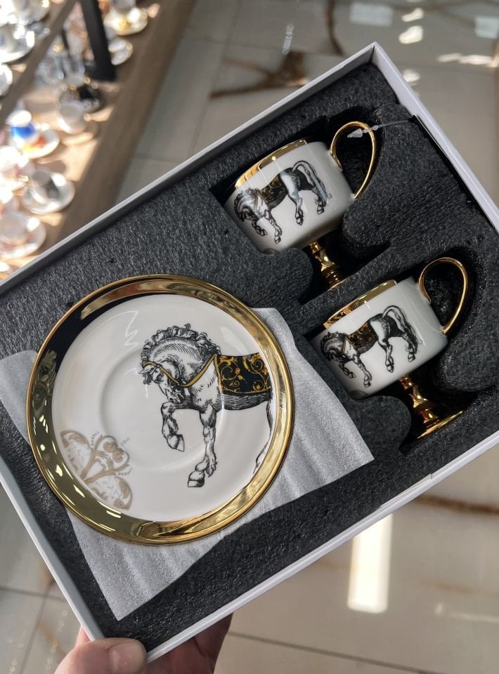 HXF-6852 TAMARA 2Lİ KAHVE FİNCANI