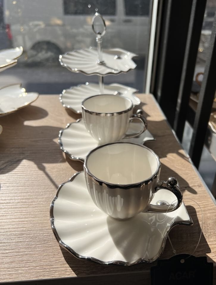 KAI-7649 SHELLY 2Lİ  KURABİYELİKLİ SET (SİLVER)