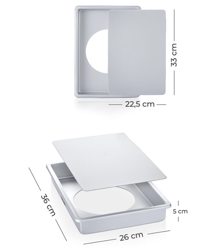 Acar Şeflerin Tercihi Dikdörtgen Derin Tepsi