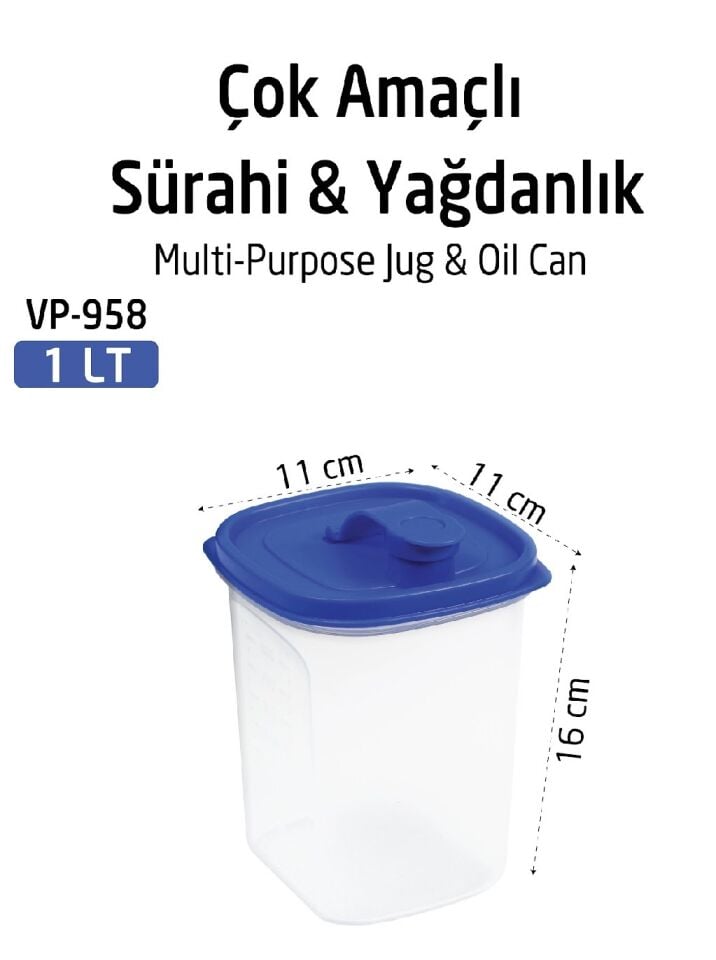 VP-958 1 LİTRE ÇOK AMAÇLI SÜRAHİ