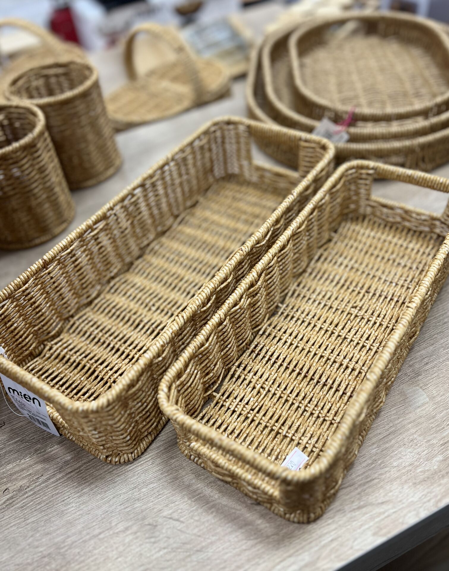 2Lİ DİKDÖRTGEN RATTAN ORGANİZER