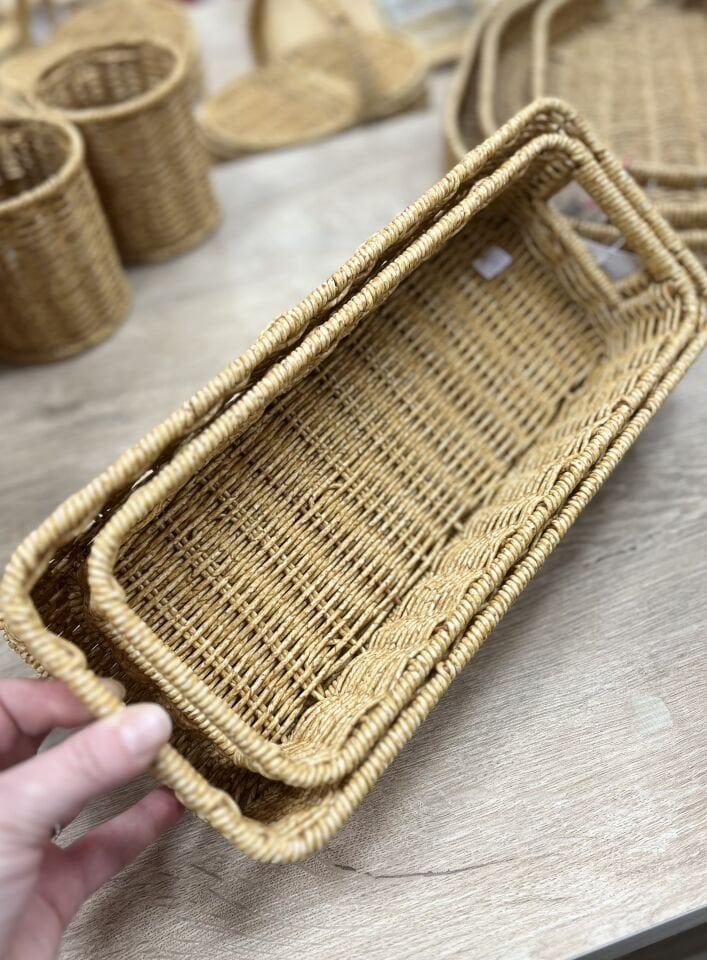 2Lİ DİKDÖRTGEN RATTAN ORGANİZER